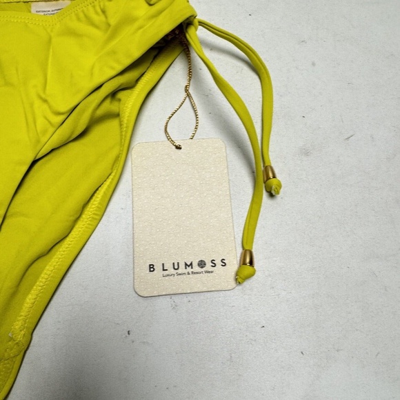 NEW BLUMOSS CARENA HALTER HIPSTER BOTTOM ONLY - LIME YELLOW XS - Picture 6 of 13